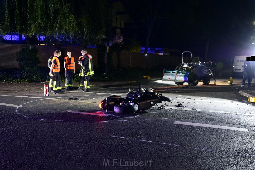 VU Krad Klein Traktor Koeln Hahnwald Bonner Landstr Unter den Birken P012.JPG - Miklos Laubert